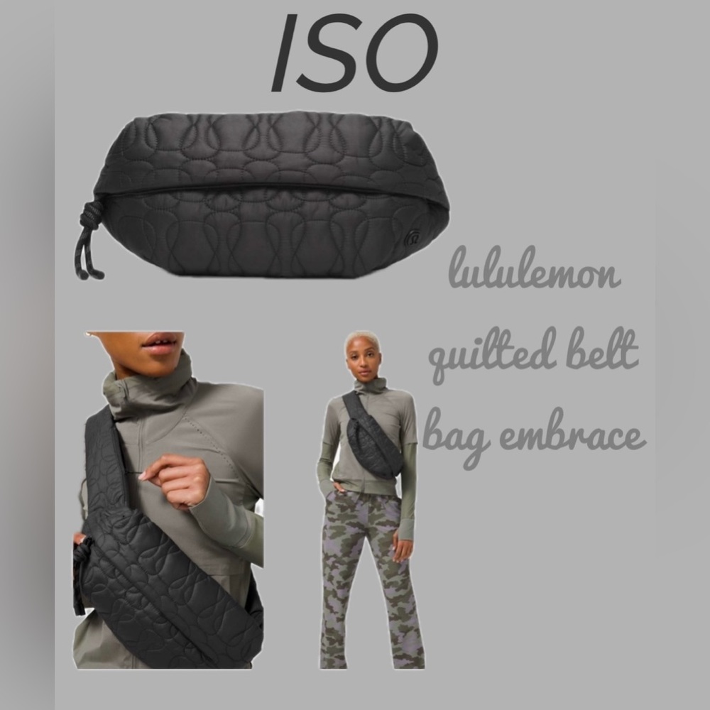 ISO - lululemon quilted belt bag embrace
